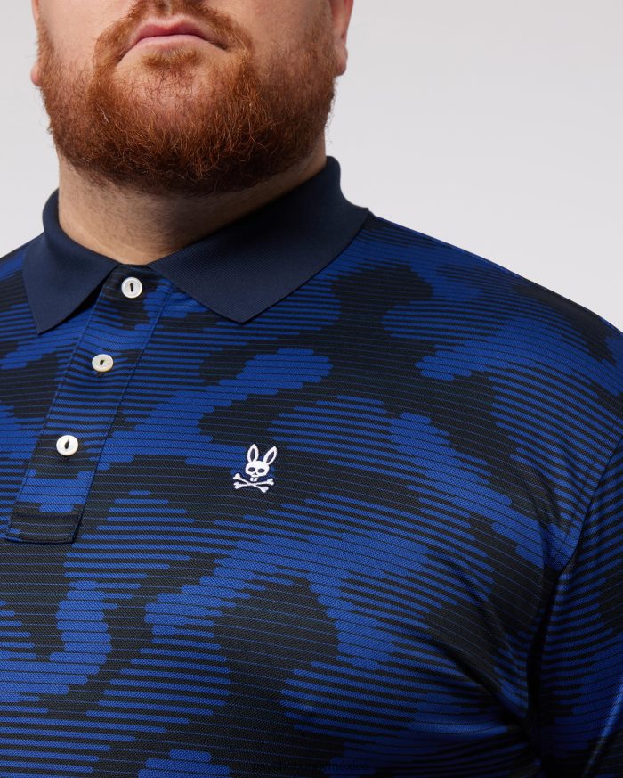 polo huston sport aop grande y alto para hombre ArmadaR46422394 Psycho Bunny