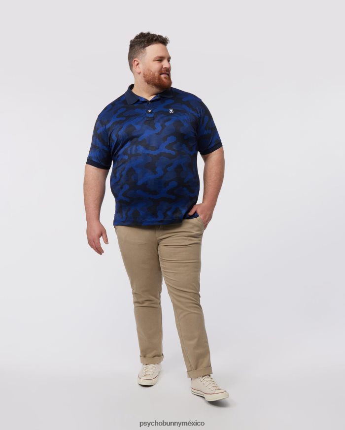 polo huston sport aop grande y alto para hombre ArmadaR46422394 Psycho Bunny