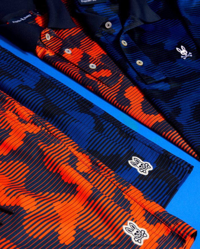 polo huston sport aop grande y alto para hombre ArmadaR46422394 Psycho Bunny