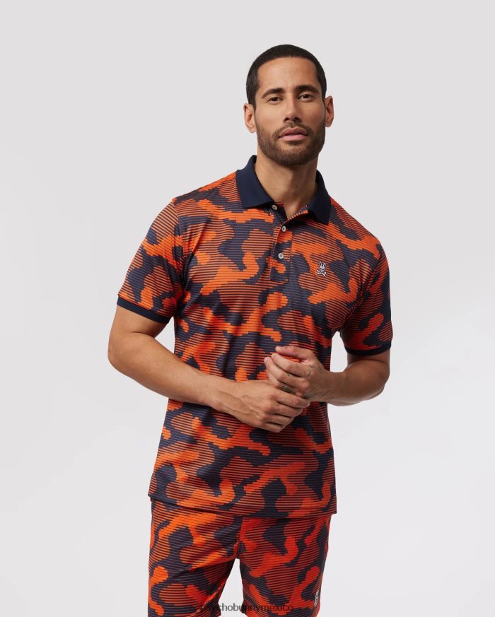 polo huston sport aop hombre ibis escarlataR4642243 Psycho Bunny