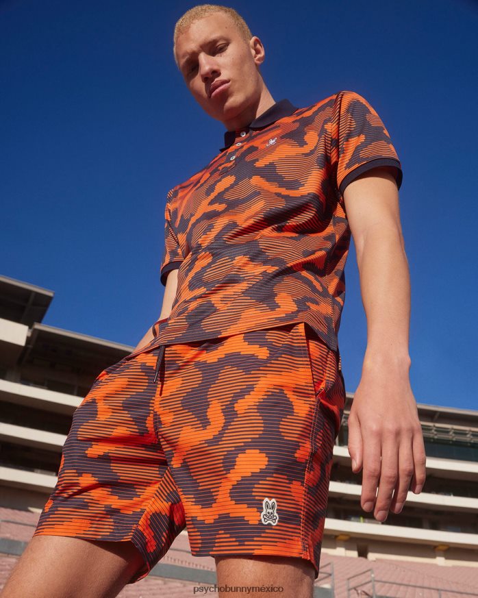 polo huston sport aop hombre ibis escarlataR4642243 Psycho Bunny