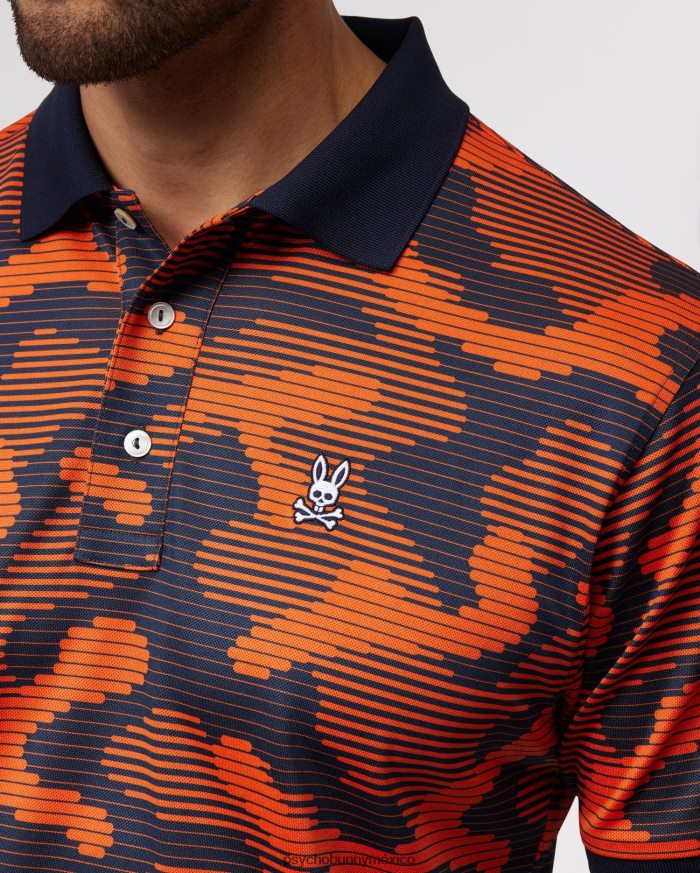 polo huston sport aop hombre ibis escarlataR4642243 Psycho Bunny