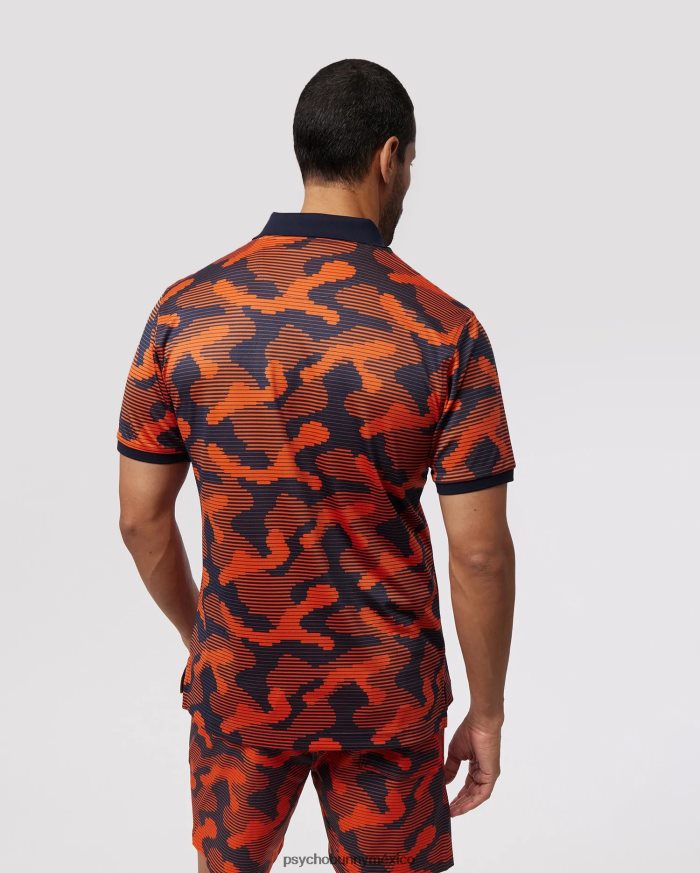 polo huston sport aop hombre ibis escarlataR4642243 Psycho Bunny