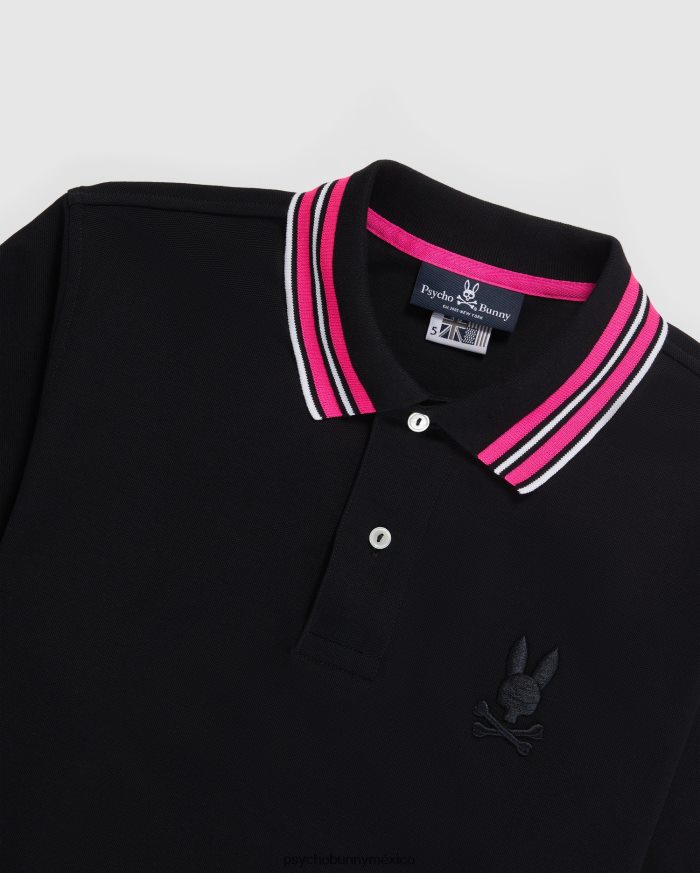 polo newell fashion para hombre grande y alto negroR46422427 Psycho Bunny