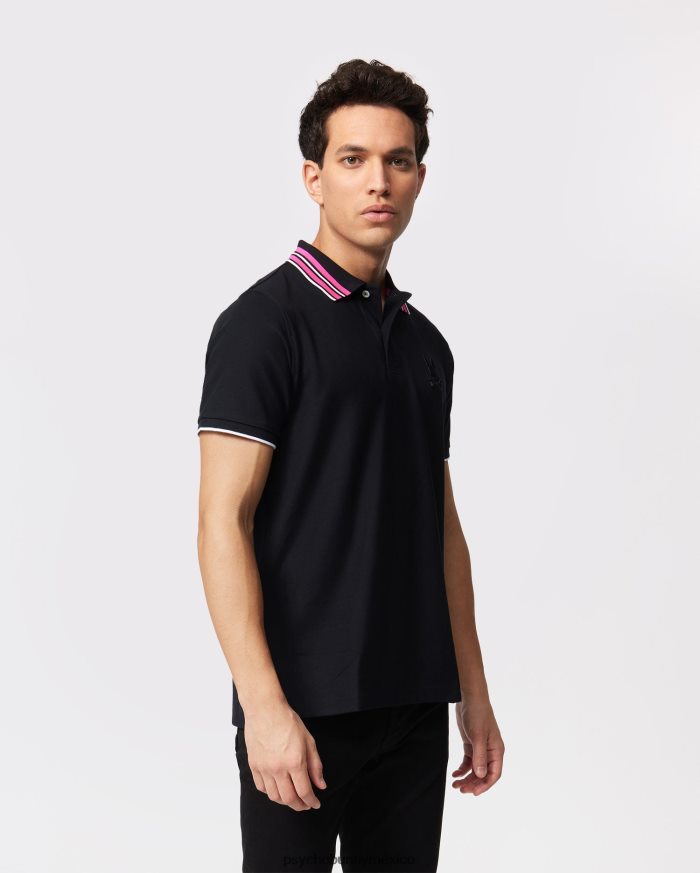 polo newell moda hombre negroR4642281 Psycho Bunny