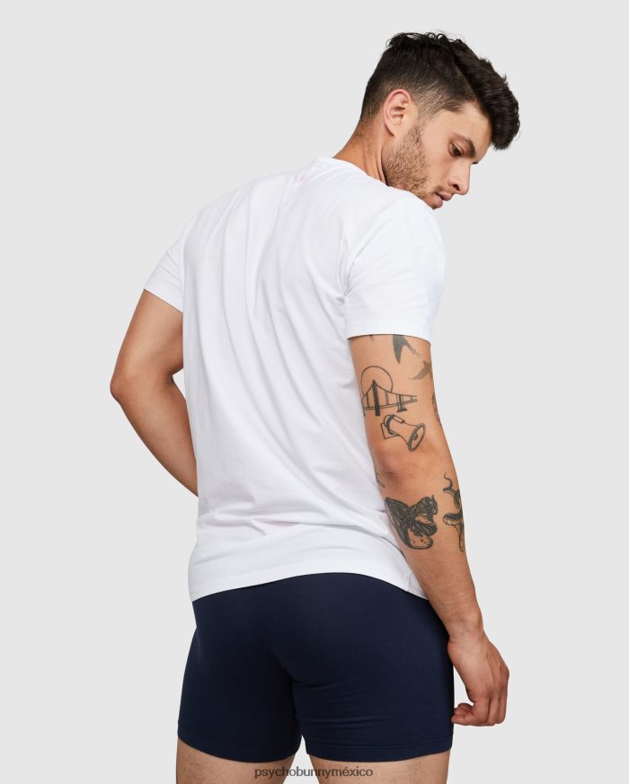 Ropa interior para hombre, paquete de 2 camisetas con cuello redondo. blancoR46422745 Psycho Bunny
