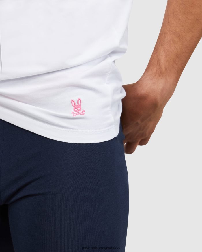 Ropa interior para hombre, paquete de 2 camisetas con cuello redondo. blancoR46422745 Psycho Bunny