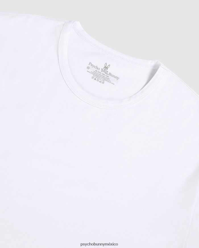Ropa interior para hombre, paquete de 2 camisetas con cuello redondo. blancoR46422745 Psycho Bunny