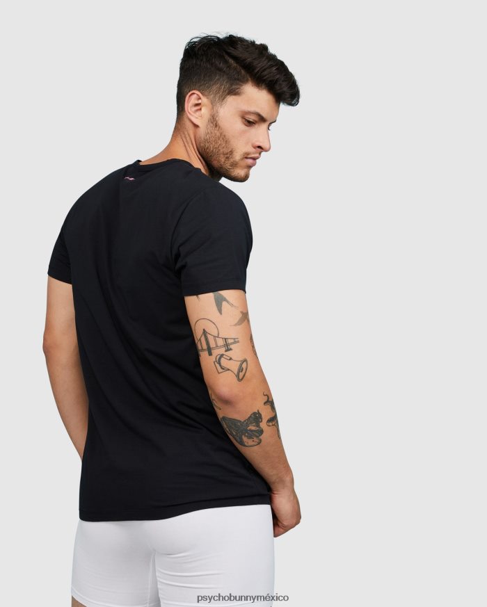 Ropa interior para hombre, paquete de 2 camisetas con cuello redondo. negroR46422756 Psycho Bunny