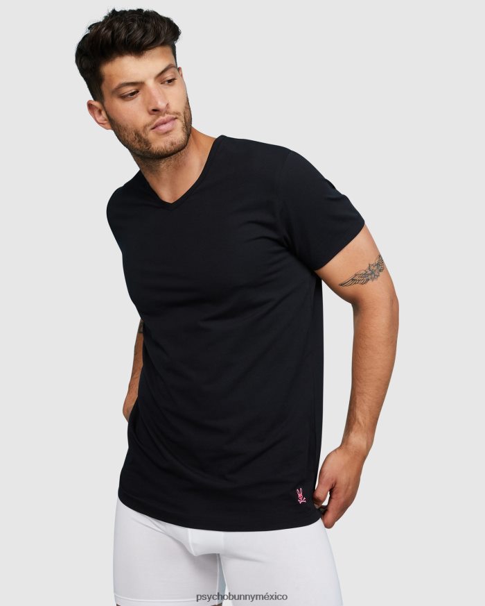 Ropa interior para hombre, paquete de 2 camisetas con cuello redondo. negroR46422756 Psycho Bunny