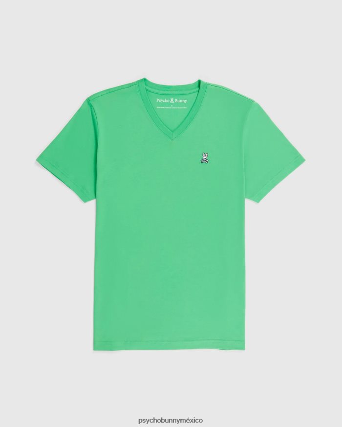 camiseta clásica con cuello en v grande y alto para hombre Kelly verdeR46422410 Psycho Bunny