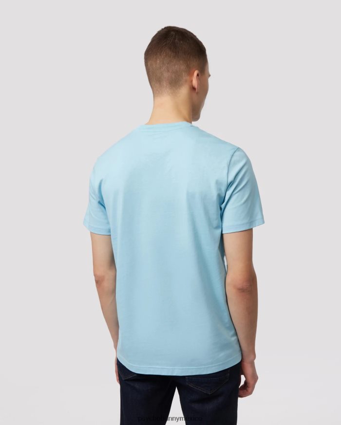 camiseta clásica con cuello en v para hombre cielo azulR46422130 Psycho Bunny