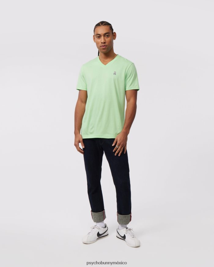 camiseta clásica con cuello en v para hombre menta heladaR46422111 Psycho Bunny