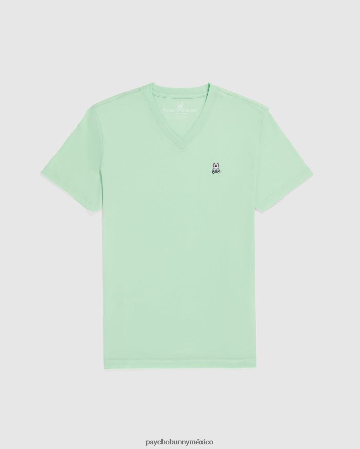 camiseta clásica con cuello en v para hombre menta heladaR46422111 Psycho Bunny