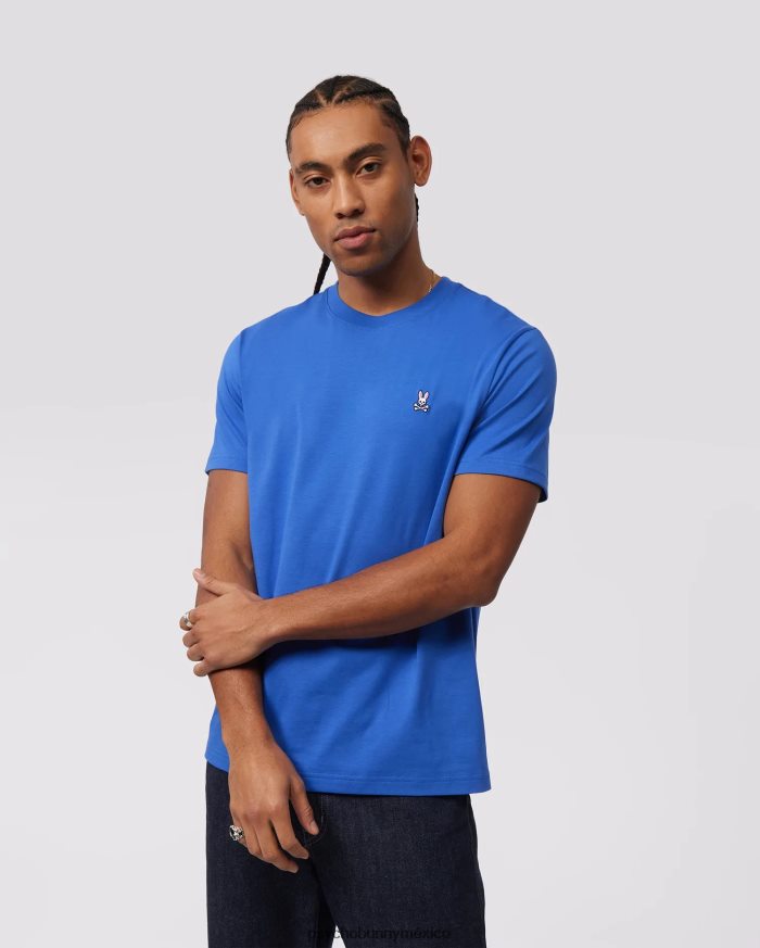 camiseta clásica con cuello redondo para hombre azul brillanteR46422120 Psycho Bunny