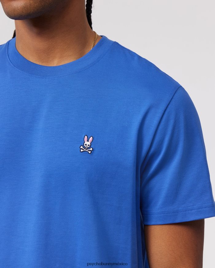 camiseta clásica con cuello redondo para hombre azul brillanteR46422120 Psycho Bunny