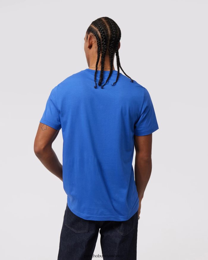 camiseta clásica con cuello redondo para hombre azul brillanteR46422120 Psycho Bunny