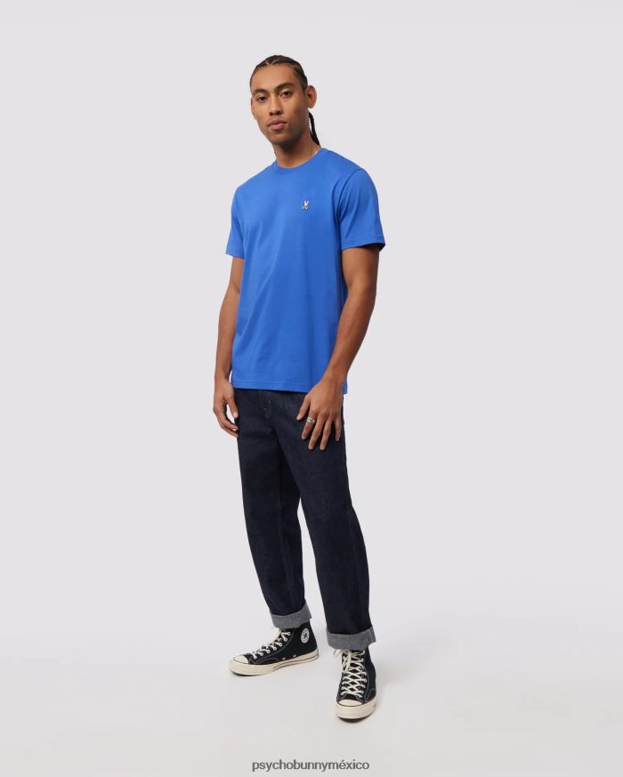 camiseta clásica con cuello redondo para hombre azul brillanteR46422120 Psycho Bunny
