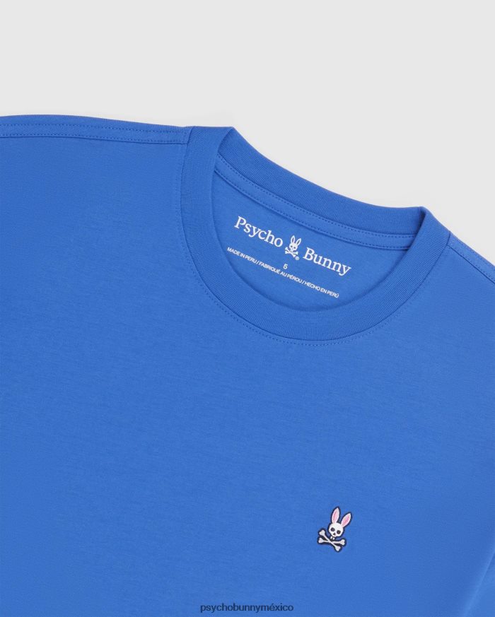 camiseta clásica con cuello redondo para hombre azul brillanteR46422120 Psycho Bunny