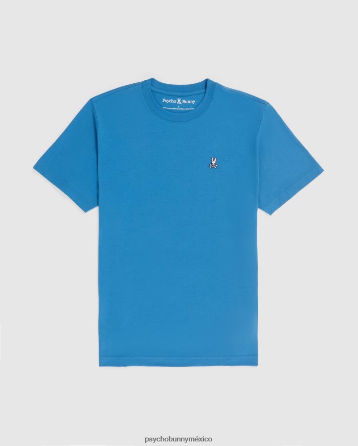 camiseta clásica con cuello redondo para hombre azul yaleR46422174 Psycho Bunny