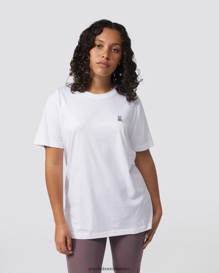 camiseta clásica con cuello redondo para hombre blancoR46422179 Psycho Bunny