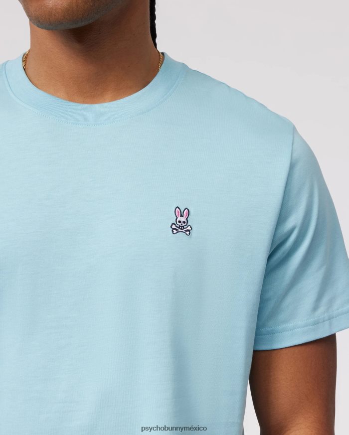 camiseta clásica con cuello redondo para hombre cielo azulR46422176 Psycho Bunny