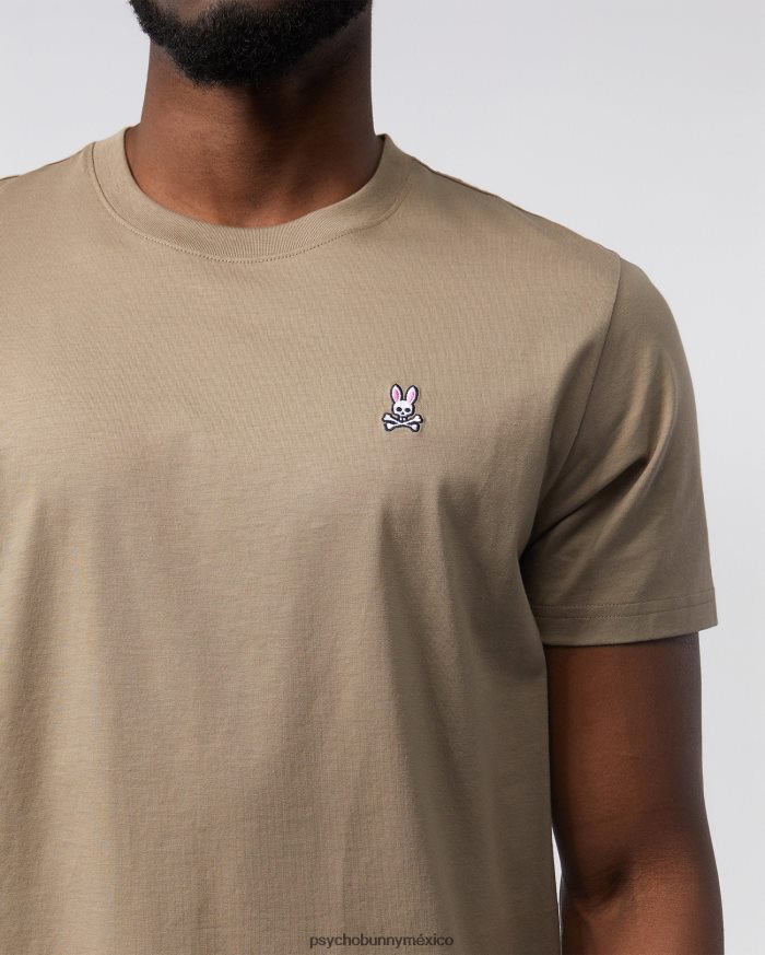 camiseta clásica con cuello redondo para hombre marrón antiguoR46422237 Psycho Bunny
