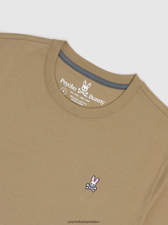 camiseta clásica con cuello redondo para hombre marrón antiguoR46422237 Psycho Bunny
