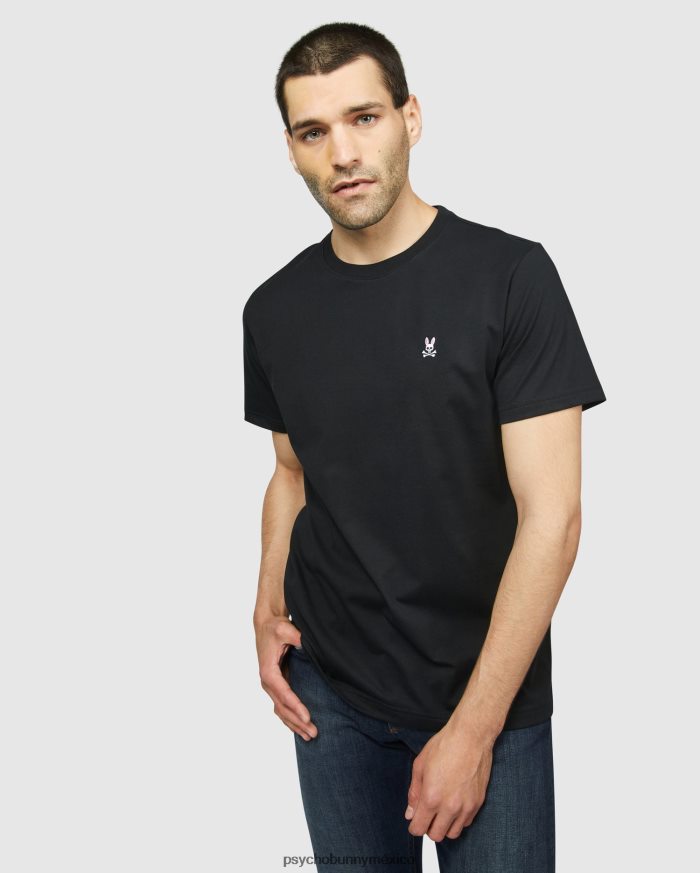camiseta clásica con cuello redondo para hombre negroR46422178 Psycho Bunny