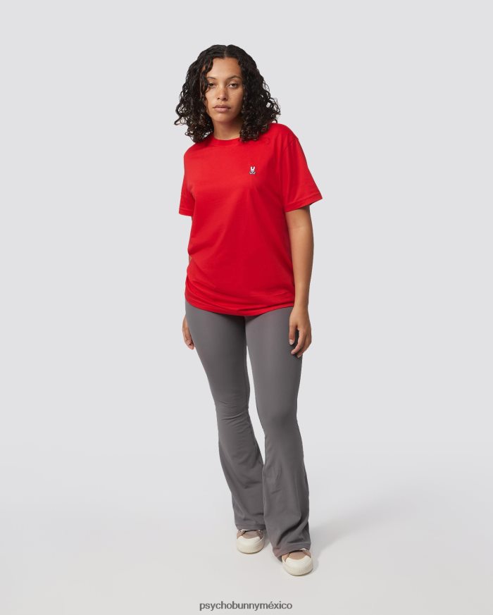 camiseta clásica con cuello redondo para hombre rojo brillanteR46422243 Psycho Bunny