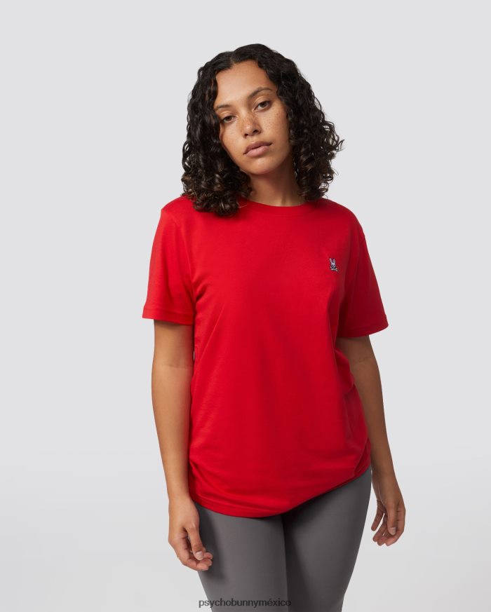camiseta clásica con cuello redondo para hombre rojo brillanteR46422243 Psycho Bunny