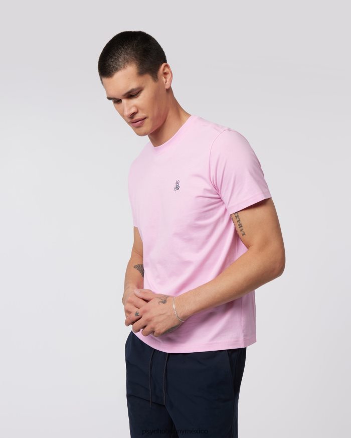 camiseta clásica con cuello redondo para hombre rosa puroR46422106 Psycho Bunny