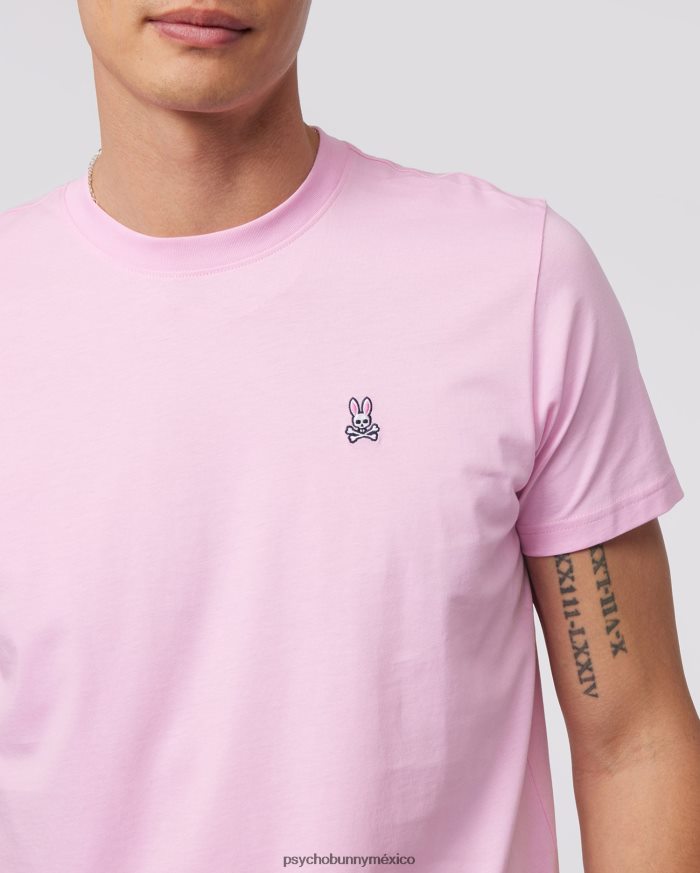 camiseta clásica con cuello redondo para hombre rosa puroR46422106 Psycho Bunny