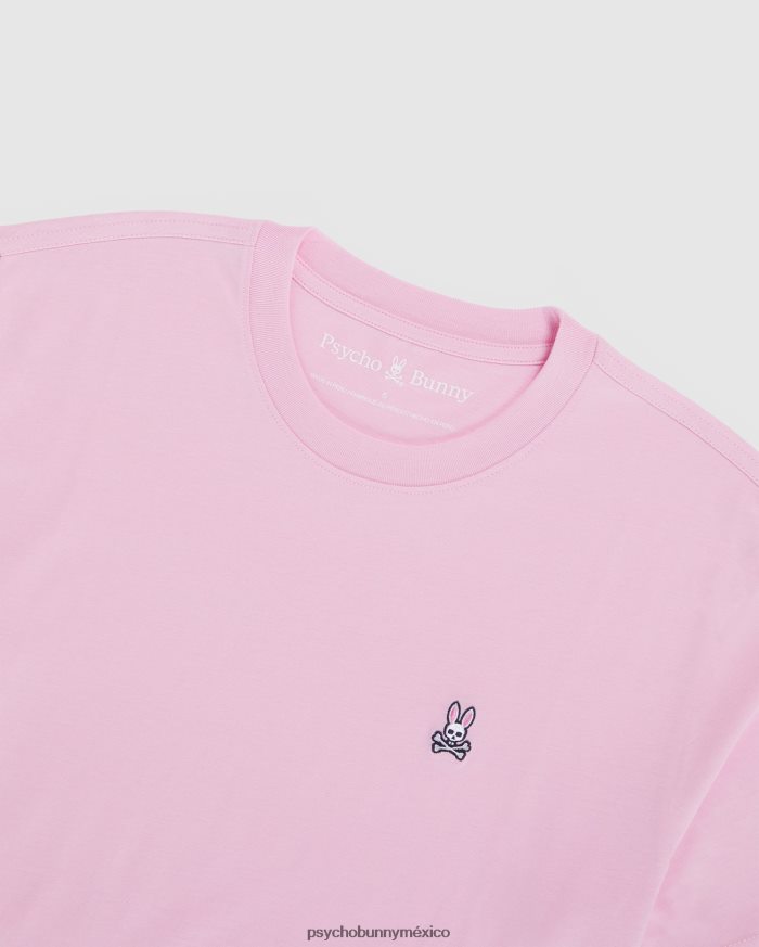 camiseta clásica con cuello redondo para hombre rosa puroR46422106 Psycho Bunny