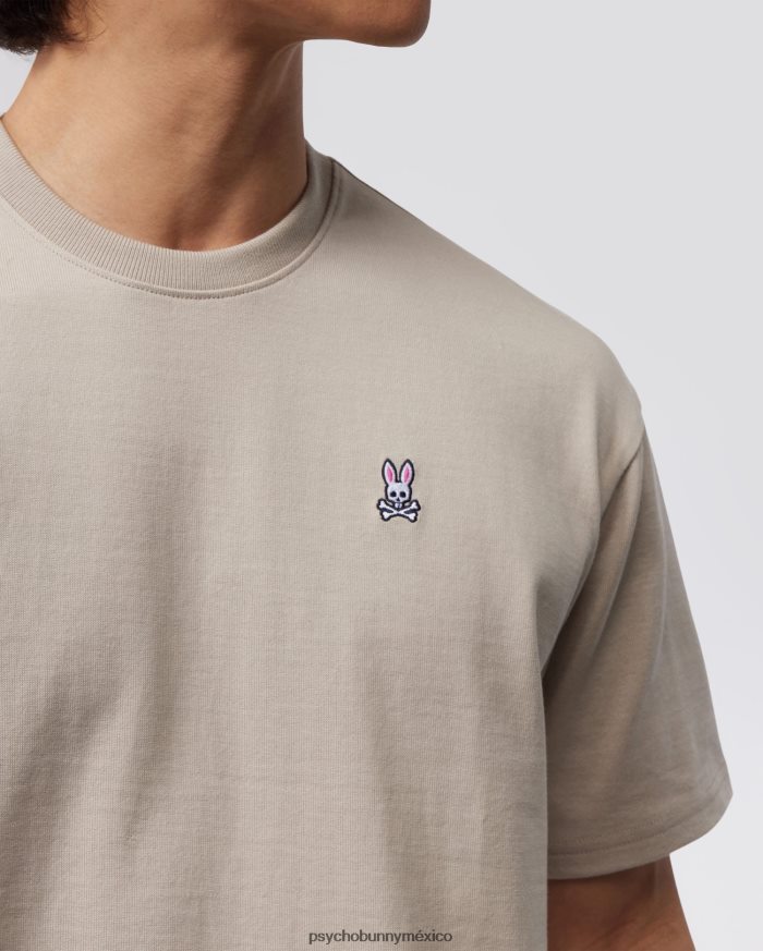 camiseta clásica con cuello redondo y ajuste relajado para hombre areniscaR46422119 Psycho Bunny