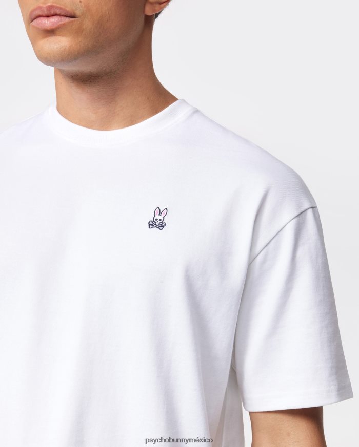 camiseta clásica con cuello redondo y ajuste relajado para hombre blancoR46422190 Psycho Bunny