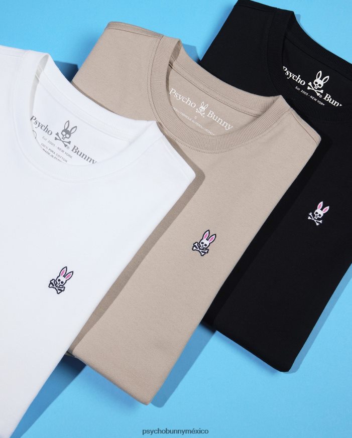 camiseta clásica con cuello redondo y ajuste relajado para hombre blancoR46422190 Psycho Bunny