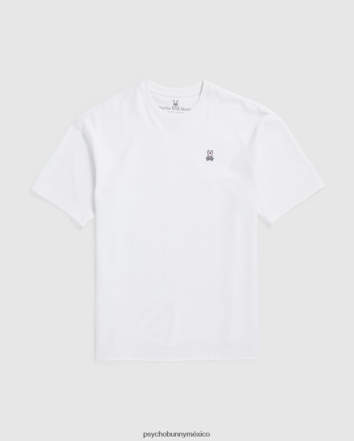 camiseta clásica con cuello redondo y ajuste relajado para hombre blancoR46422190 Psycho Bunny