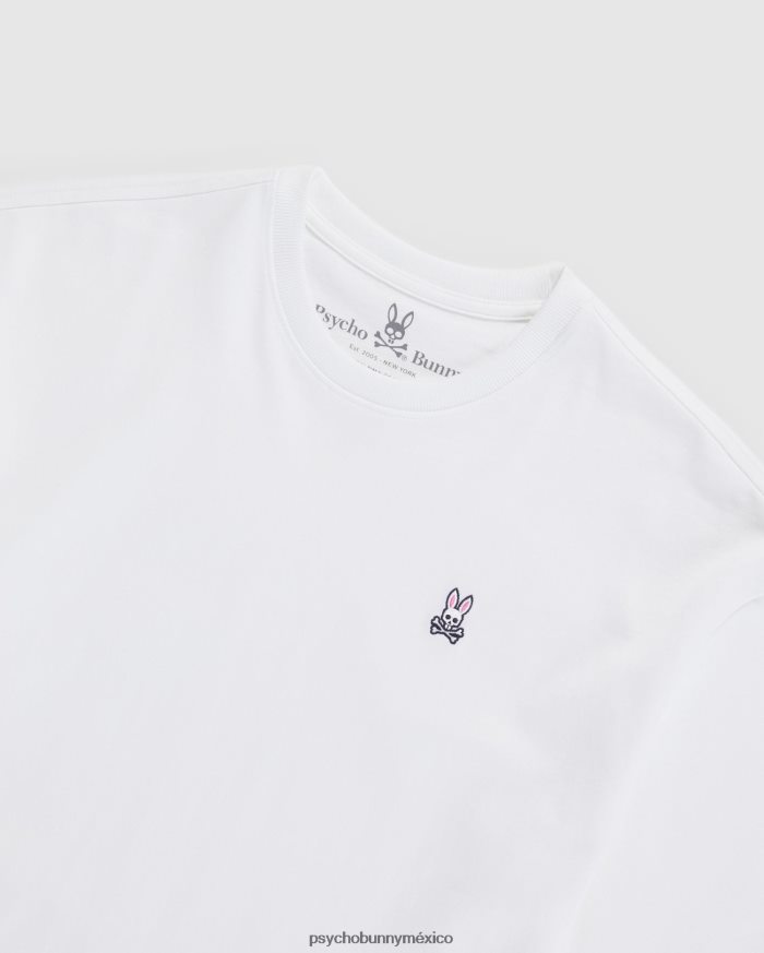 camiseta clásica con cuello redondo y ajuste relajado para hombre blancoR46422190 Psycho Bunny