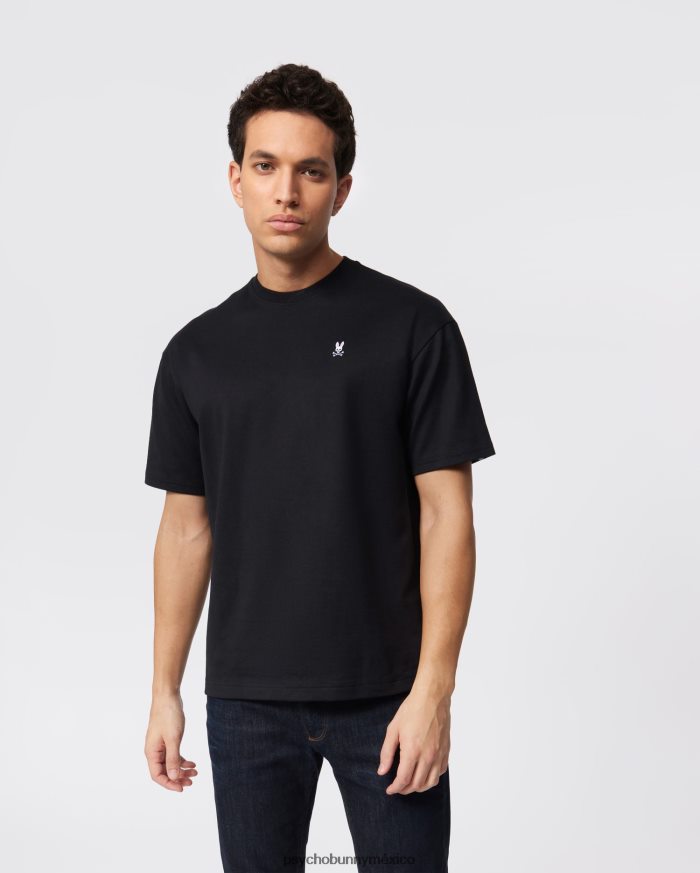 camiseta clásica con cuello redondo y ajuste relajado para hombre negroR46422151 Psycho Bunny