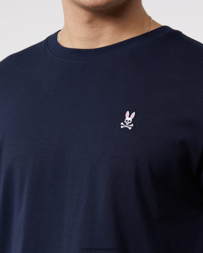 camiseta clásica de manga larga con cuello redondo para hombre ArmadaR46422213 Psycho Bunny