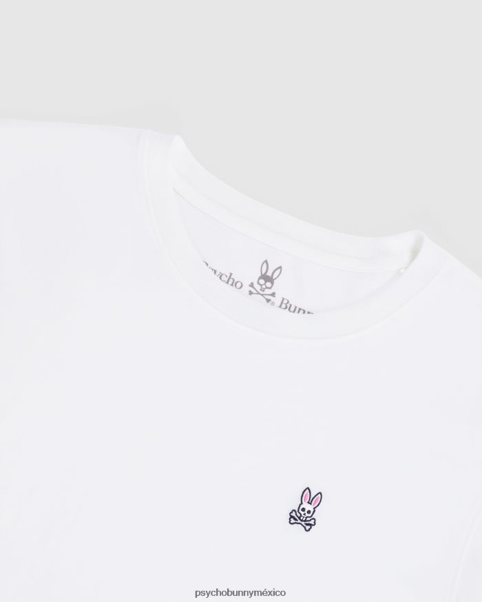 camiseta clásica de manga larga con cuello redondo para hombre blancoR46422206 Psycho Bunny
