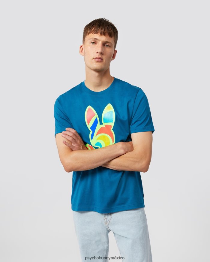 camiseta con conejito multicolor hilsboro para hombre Mar EgeoR46422252 Psycho Bunny