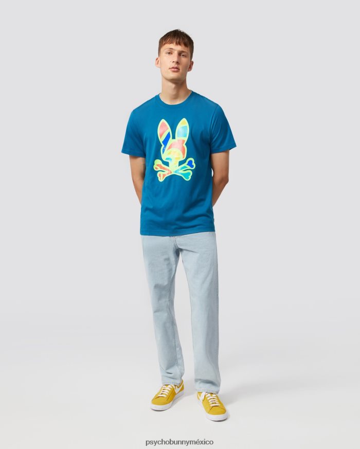 camiseta con conejito multicolor hilsboro para hombre Mar EgeoR46422252 Psycho Bunny