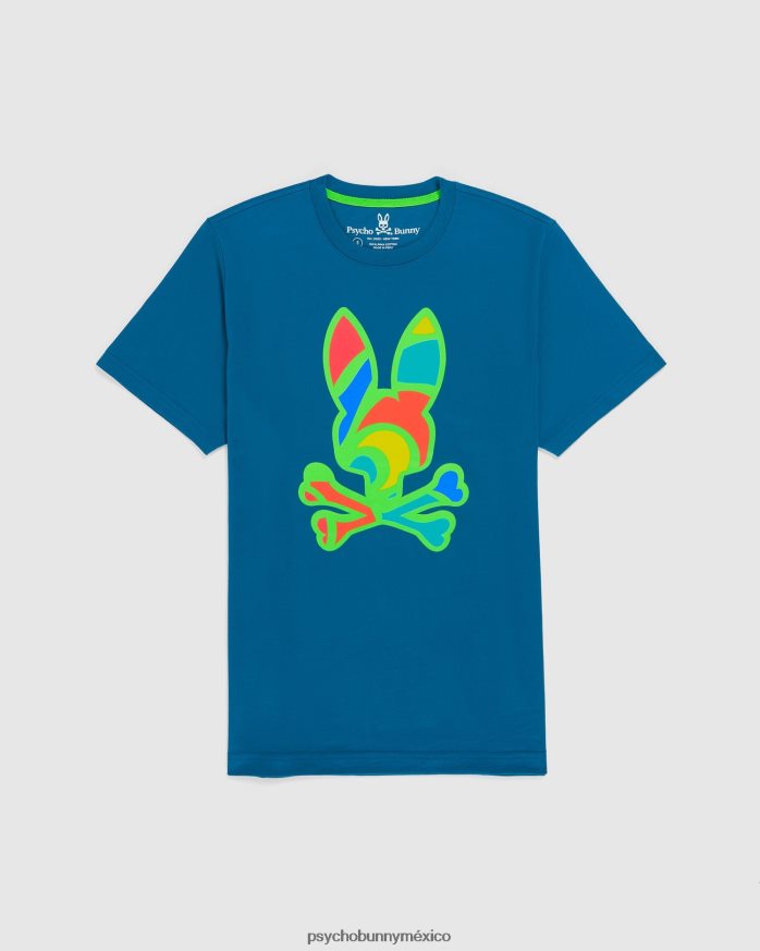 camiseta con conejito multicolor hilsboro para hombre Mar EgeoR46422252 Psycho Bunny
