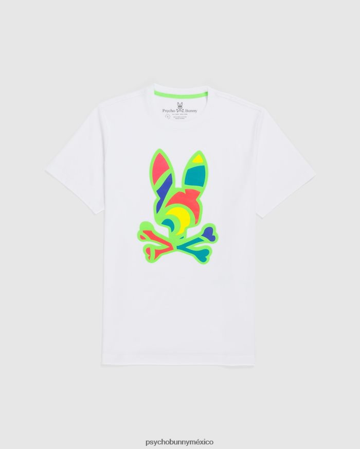 camiseta con conejito multicolor hilsboro para hombre blancoR46422251 Psycho Bunny