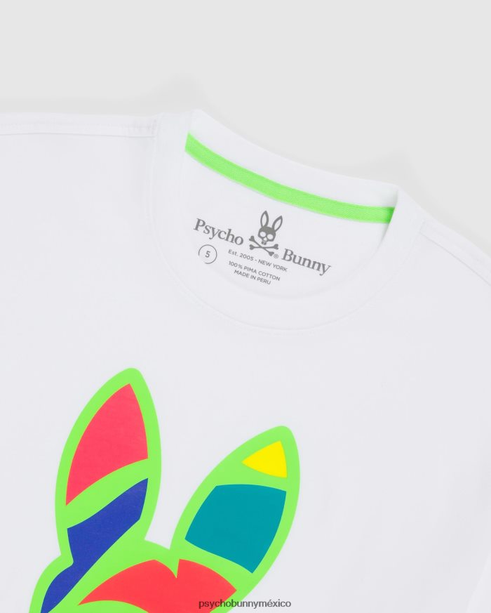 camiseta con conejito multicolor hilsboro para hombre blancoR46422251 Psycho Bunny
