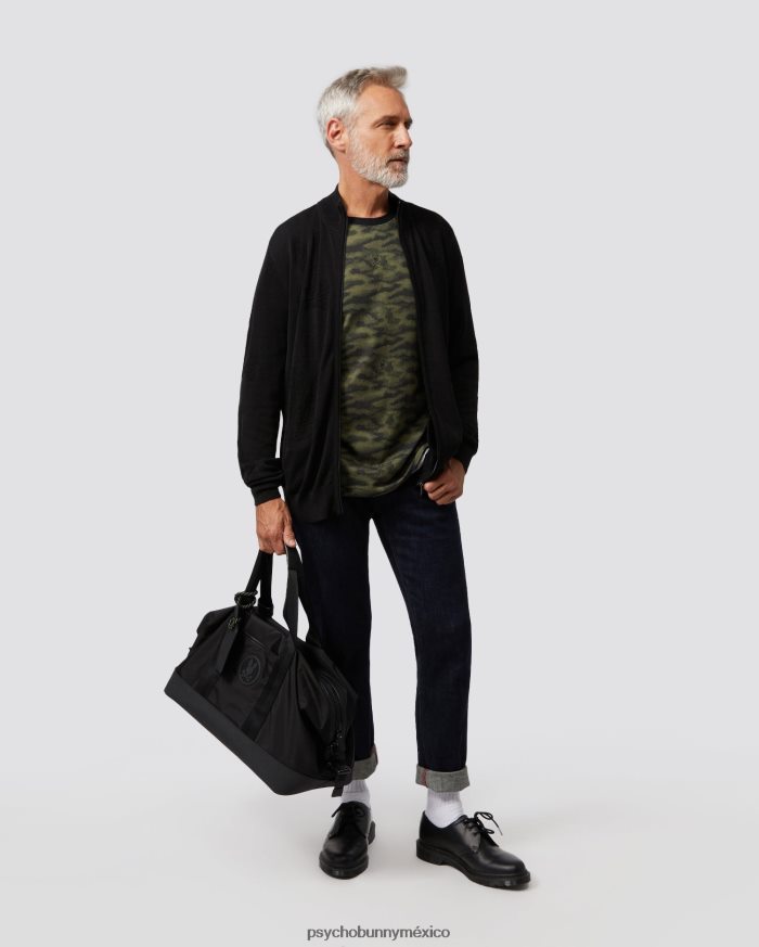 camiseta con estampado de camuflaje rockaway para hombre oliva oscuroR46422274 Psycho Bunny