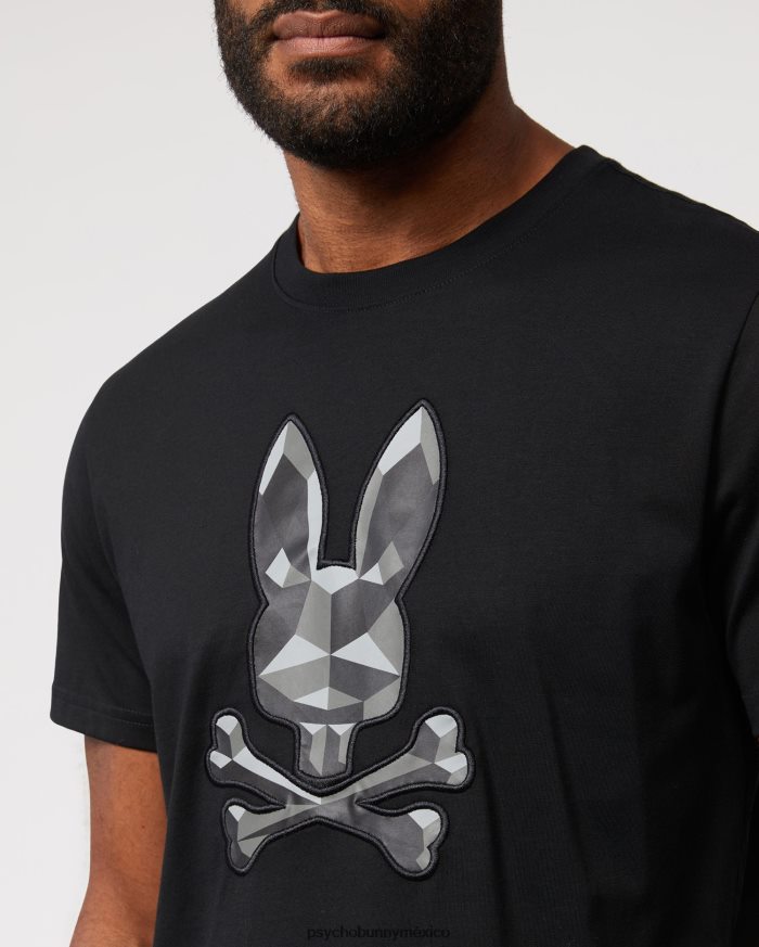 camiseta con gráfico bordado starwood para hombre negroR46422193 Psycho Bunny