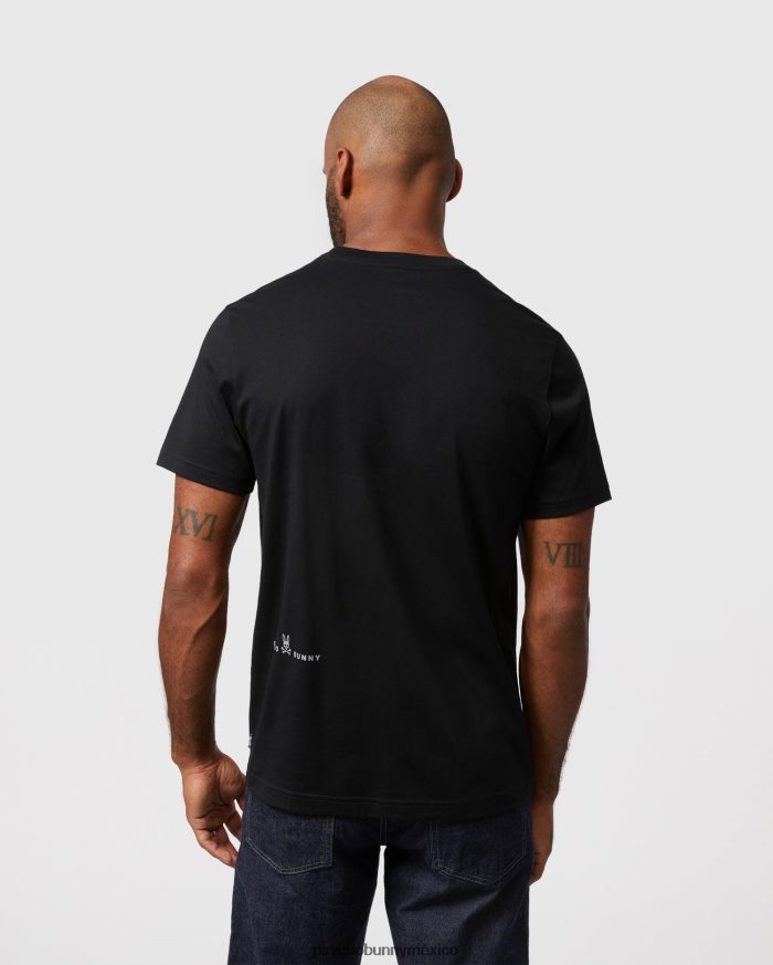 camiseta con gráfico bordado starwood para hombre negroR46422193 Psycho Bunny